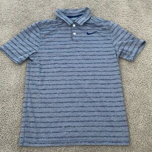 Great For Picture day or Formals Events! Boys Medium Blue Collard Polo Shirt